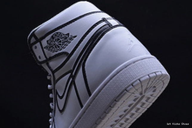 1st Kicks air nike white 1320 jordan pencil” 3d hand-painted mens Comfortable “comic 1 retro aa4724- 1123